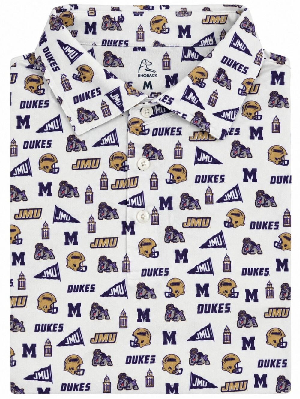 Rhoback JMU Dukes Polo Shirt - Picture 1 of 8